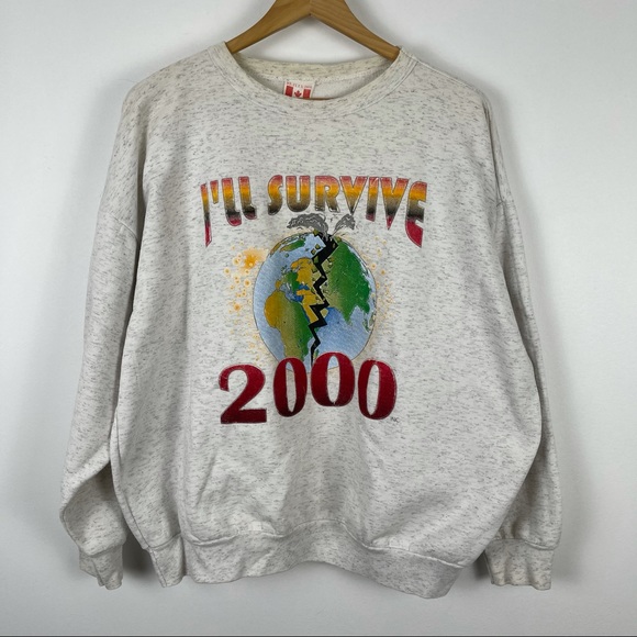Vintage Y2K Canadian Made “I’ll Survive 2000” Sweatshirt